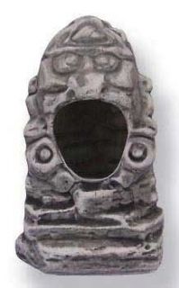 CICHLID STONES ~ Jaguar Mask ~ ceramic aquarium & fish tank ornament
