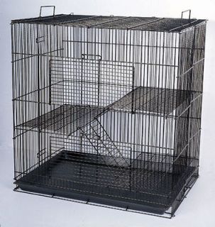   Small Animal Cage Sugar Glider Chinchilla Ferret Rat Cage 705H Black