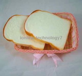 2Pcs Fake Sandwich Plastic Artificial Bread House Party Kitchen Decor 