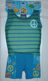 NWT Swim Academy Flotation vest tank Suit child boys   2 sizes to 