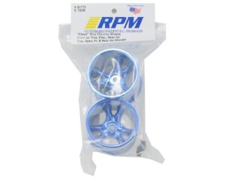 RPM Clawz 6 Spoke Traxxas Electric Front & Nitro Rear Wheels (Blue 
