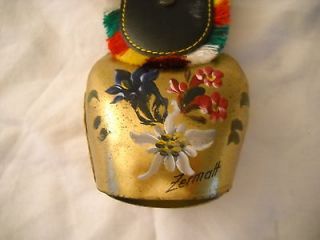 Genuine Collectible Swiss Cow Bell By Robert Harding