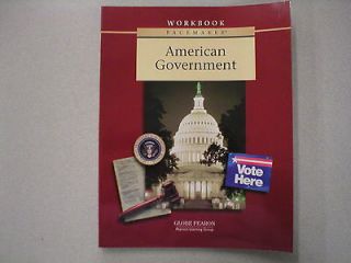Globe Fearon Pacemaker American Government Workbook ISBN 0130236187