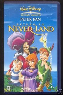 DISNEY   PETER PAN   IN RETURN TO NEVER LAND   VHS PAL