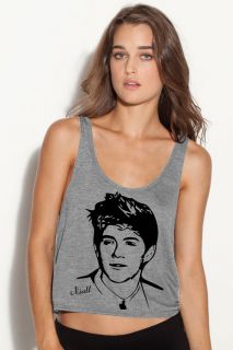   ladies FLOWY BOXY TANK TOP tshirt nial 1d one direction i love harry
