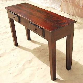   Wood Storage Drawers Console Hall Entry Way Foyer Table Furniture