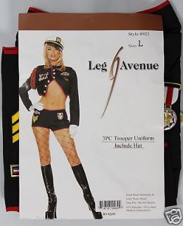 Trooper Uniform with Hat Leg Avenue Halloween Military Costume 8922 L