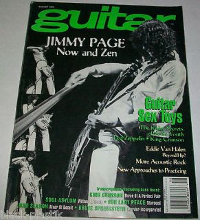 GUITAR August 1995 Led Zeppelin Jimmy Page Now and Zen/Toys/Bruce 