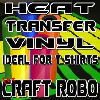 HEAT TRANSFER VINYL (CRAFT ROBO) 5 PIECES x 22cm x 50cm