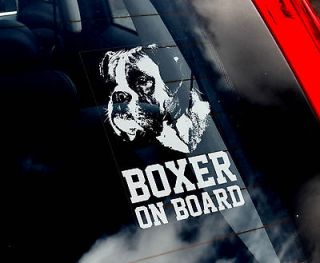 Boxer Dog  Car Sticker Sign  n.Collar/Harness/Keyring