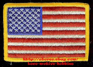 PATCH 3 3/8 Vintage Collectible AMERICAN FLAG United States America 