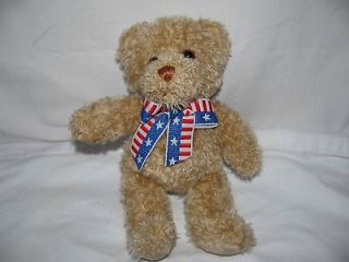 Gund Smuckers Uncle Jam Bear Teddy 2000 USA Ribbon Plush Stuffed 
