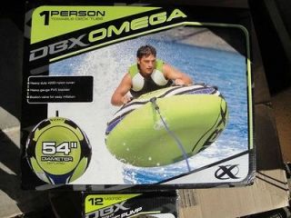 DBX OMEGA 54  1 person towable deck tube with inflater pump