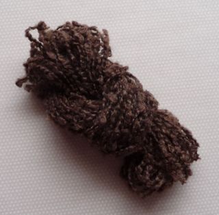Tilda dark brown brunette dolls hair / rag doll angel toy making wool 