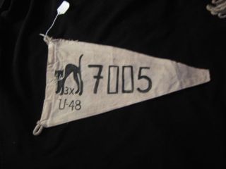 WWII GERMAN U  BOAT U 48 BLACK CAT 3X 7005 TON VICTORY FLAG