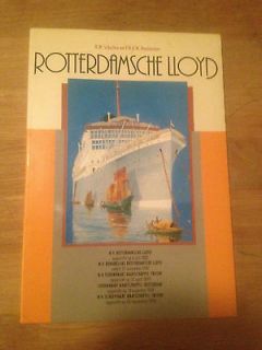   Lloyd DUTCH BOOK 1988 Ocean liners Holland America KPM Rotterdam