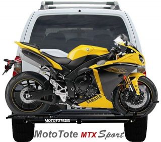 Motorcycle Carrier   Moto Tote Motorcycle Carrier Hitch Hauler Rack 