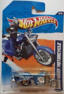 2011 Hot Wheels Boss Hoss Motorcycle Col. #168 (Blue Version)(Int 
