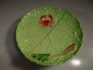 CARLTON WARE LETTUCE LEAF AND CRAB PLATE