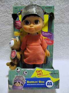   Monsters Inc. BABBLIN BOO & MAGICAL LITTLE MIKEY Doll Hasbro 2001 NIB