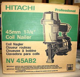 Hitachi 1 3/4 Roofing Coil Nailer NV45AB2 Brand NEW