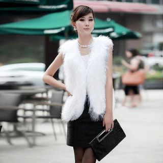 QD11842 New Genuine Mongolian Sheep Fur Long Vest/waistcoat Free 