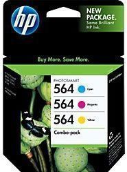 HP 564 Combo Pack (CD994FN#140) Yellow/Tri Col​or Ink