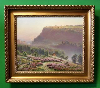 Original Signed French Artist Gaston Anglade Landscape Painting 