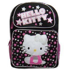 Small Backpack HELLO KITTY NEW Sanrio Star Black School Bag Anime 