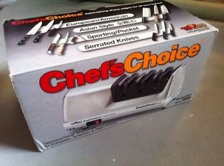 NEW CHEFS CHOICE 1520 Knife Sharpener Brushed Metal
