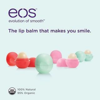 Eos Organic Smooth Sphere Lip Balm 6 pack *NEW* Summer Fruit Mint 