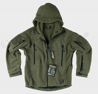   combat military army with hood outdoor Fleece jacket Olive Green