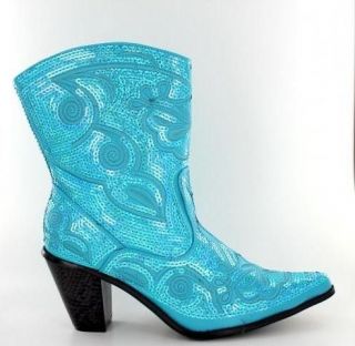 Helens Heart LB 0290 11 Short Bling Embroidery Ankle Cowboy Boots