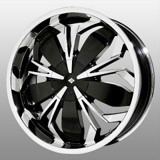 20 inch Black Ice Black Widow Chrome Wheels Rims 4x4.5 4x114.3 CL 2.2 