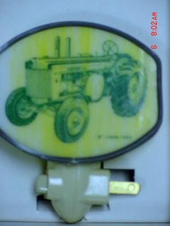 JOHN DEERE STAINED GLASS, MODEL R tractor, NIGHT LIGHT