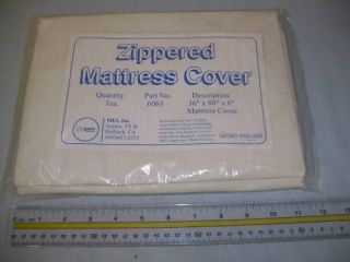 Zippered Hospital Bed Mattress Cover Protector 36x80x6