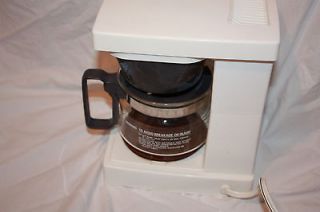 USED MODEL DR4 MR.COFFEE 4 CUP WHITE COFFEE MAKER
