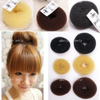 Nice Hair Accessories Girls Hair Bun Donut Ring Sponge Shaper 3 sizes 