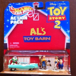HOT WHEELS ACTION PACK TOY STORY 2 ALS TOY BARN ~ HARD TO FIND ~ NEW 