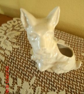 Vintage West Highland White Terrier Planter Vase Dog Cannine