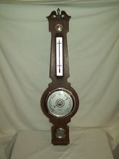 Vintage Barometer Ther​mometer made in America by Springfield circa 