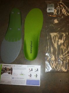 SUPERFEET GREEN INSOLES ORTHOTIC ARCH SUPPORT SIZE C