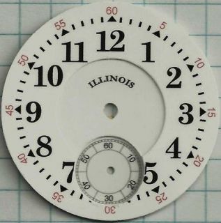 Replacement Dial for18S Illinois Pocket Watch (I7)