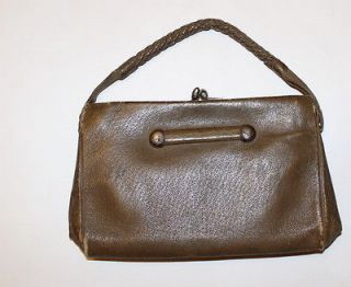 30s Antique ladies handbag Russian USSR Leather Bag fashion soviet