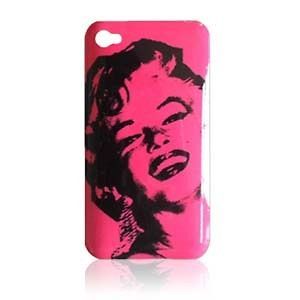 Marilyn Monroe Hot Pink Silhouette iPhone 4/ 4S Protector Snap On 
