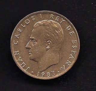 world coins spain 100 pesetas 1983 coin km 826 lot