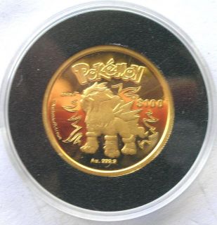 Niue 2002 Entei 100 Dollars Gold Silver Coin,Proof