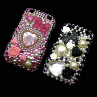   Bow knot Bling Crystal Diamond Rhinestone Snap On Back Hard Case Cover