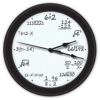 Math Equations Wall Clock   Professor School Teacher Gift   WHOLESALE 