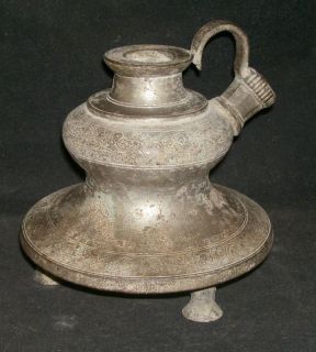 Antique Hindu Traditional Indian Ethnic Bronze Hookah Rare Collectible